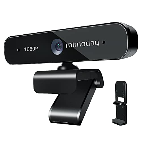 1080p Webcam with Dual Microphone, Full HD USB PC Computer Web Camera for Laptop Desktop MacBook, Plug and Play, 360 Adjustable for Video Conferencing | Calling | Recording | Gaming | Streaming
