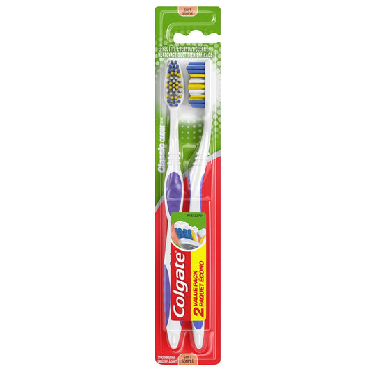 Colgate Classic Soft-Bristle Toothbrushes, 2-ct. Packs (Pack of 36)