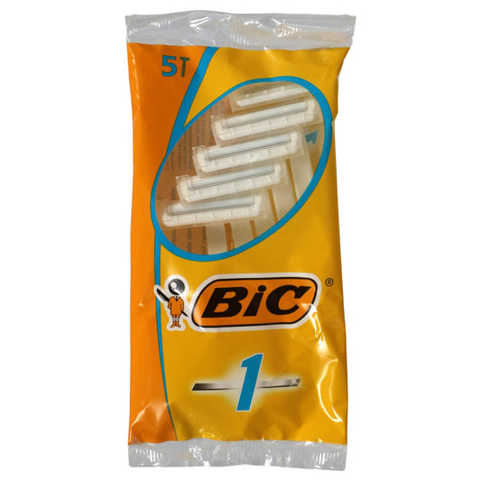 Bic Single Bladed Razors for Men, 5-ct. Packs (Pack of 36)