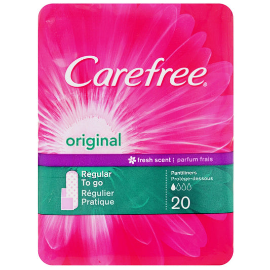 Carefree Original Scented Pantyliners, 20-ct. Packs (Pack of 6)