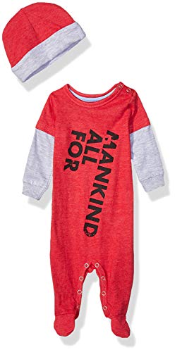 Baby Boys 2 Piece Set, Deep Flame, 3-6 Months