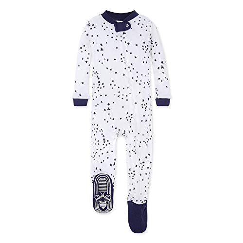 uni   Pajamas, Zip-front Non-slip Footed Pjs,  Cotton and Toddler Sleepers, Midnight Twinkle Bee, 18 Months US