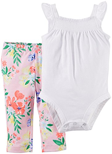Baby Girls' Bodysuit Pant Sets 121g448, Floral, 3 Months