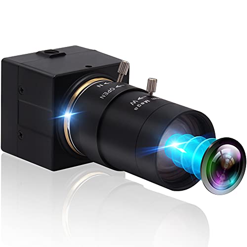 4K USB Camera,2160P Ultra HD 5-50mm Wide Screen Varifocal Lens with Sony IMX415 Sensor,USB2.0 Plug&Play for Live Streaming Webcam PC Cam (5-50mm Varifocal Lens)