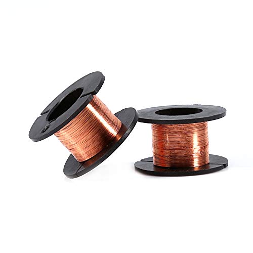 0.1Mm Copper Wire,Magnet Wire 0.1mm Copper Wire,Enameled Wire 0.1mm, 5pcs Winding Magnet Copper Solder Wire Length 15m