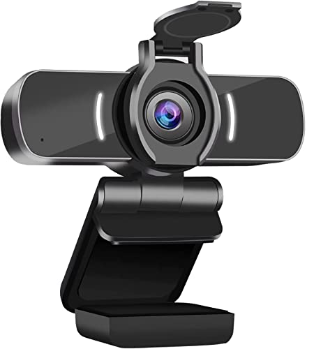 Computer Camera with Microphone, 1080P Webcam with Webcam Cover Compatible with Mac OS Windows Laptop PC Desktop,HD Webcam for Live Streaming Gaming Calling Video Conferencing