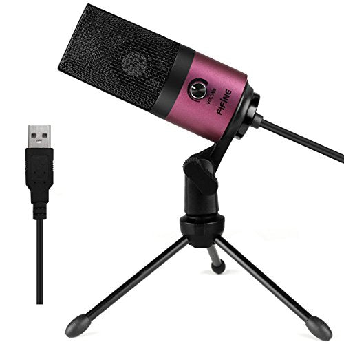 USB Podcast Condenser Microphone Recording On Laptop, No Need Sound Card Interface and Phantom Power-K669