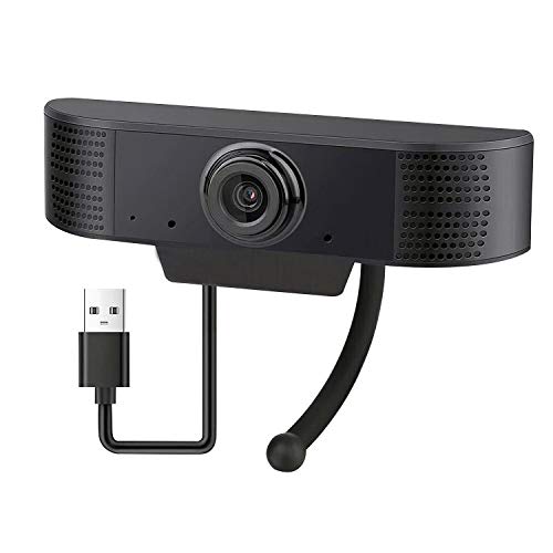 1080P HD Webcam with Microphone, Streaming Computer Web Camera with 90-Degree Wide View Angle, USB PC Webcam for Video Calling Recording Conferencing