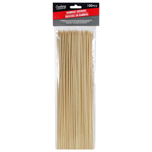Cooking Concepts Bamboo Skewers, 100-ct. Packs (Pack of 24)
