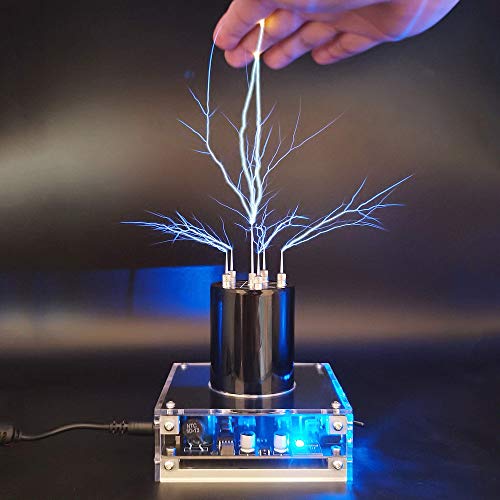 Bluetooth Music Tesla Coil SSTC Desktop Toy Plasma Loudspeaker Arc Generator Wireless Transmission Teaching Demonstration Experiment Model JE-19