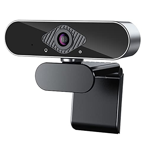 Webcam HD 1080p Web Camera with Stereo Microphone PC Desktop Laptop USB Tablet Webcam for Computers Skype YouTube Zoom Xbox One Studying Conference Video Calling