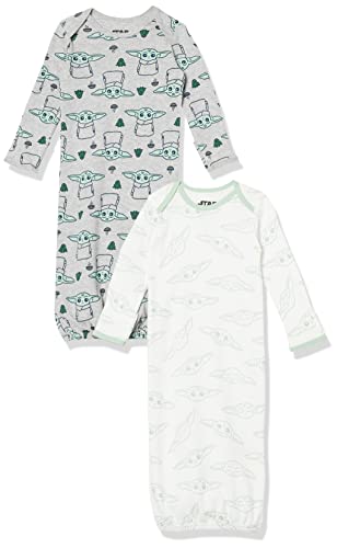 Disney | Star Wars Uni  Babies' Sleeper Gowns, Pack of 2, Star Wars The Child, 6 Months