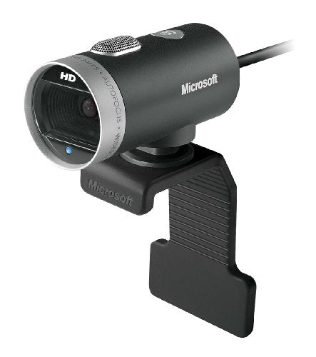 LifeCam Cinema Webcam for Business - Black with built-in noise cancelling Microphone, Light Correction, USB Connectivity, for video calling on  Teams/Zoom, Windows 8/10/11
