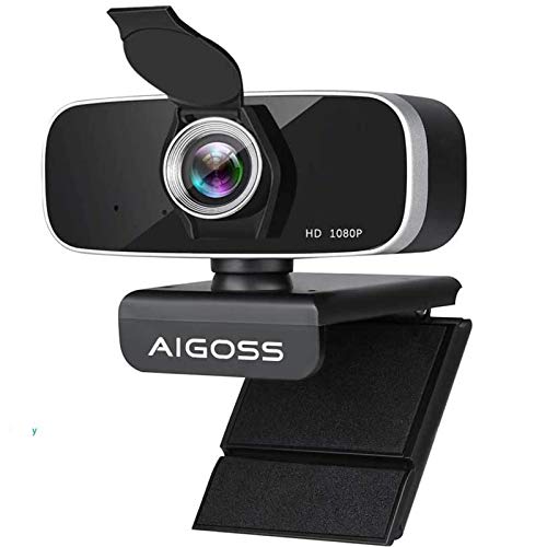 Webcam with Microphone & Privacy Cover, 1080P Full HD Web Camera for Streaming, Video Calling, Conference, Recording, Gaming, Computer Camera Laptop USB Webcam