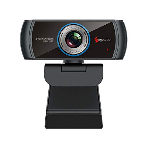 PC 1080P Webcam with Mic. USB Camera for Video Calling & Recording Video Conference/Online Teaching/Business Meeting Compatible with Computer Desktop Laptop MacBook for Windows Android iOS Linux