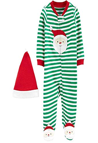 s Baby Boys  Santa 2 Piece Sleep N  Play Pajama Set  3 Months  Green