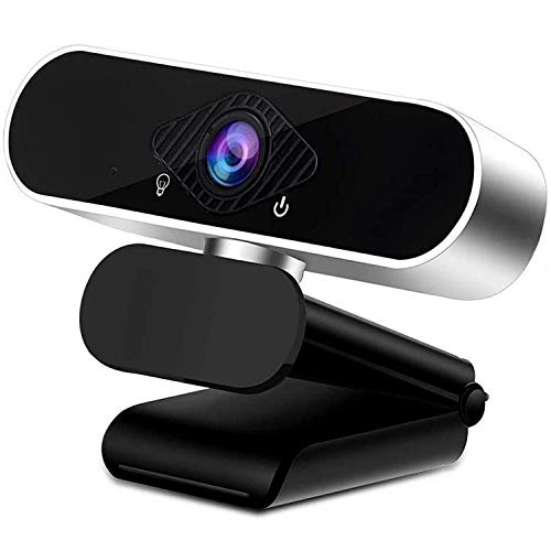 HD Webcam | 1080P Web Camera with Microphone,Plug and Play USB Computer Camera for Desktop Laptop,Video Conferencing Skype/Zoom/YouTube (Black&Silver)