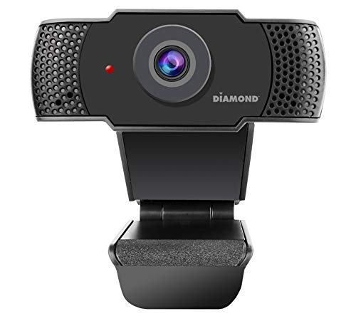 Webcam with Microphone, USB Full HD 1080P Webcam for Desktop & Laptop, Live Streaming HD Video & Audio,Wide View Angle for Video Conferencing, Zoom, Whatsapp, WeChat, Facebook. Plug&Play.