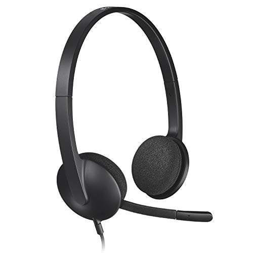 USB Headset H340, Stereo, USB Headset for Windows and Mac - Black