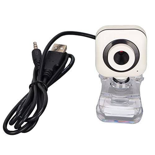 PC Camera, Plug and Play Flexible Rotation USB Webcam with Inbuilt Mic for Streaming Meeting Computers Distance Education Distance Training(Crystal Clip 640 * 480)