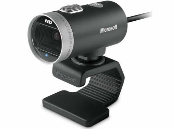 LifeCam Cinema Webcam for Business - Black with built-in noise cancelling Microphone, Light Correction, USB Connectivity, for video calling on Teams/Zoom, Windows 8/10/11