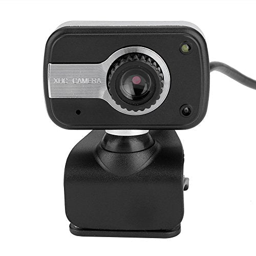 USB Web Cam, 0.3MP 480p LED Light Night Vision 360 PC Webcam with MIC for MSN/ICQ/Skype