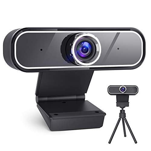 2K Webcam with Microphone for Desktop,Web Camera Computer Camera with Tripod, USB Streaming Webcams for PC, Laptop, Desktop, Video Camera for Computer,Mac Windows Grey