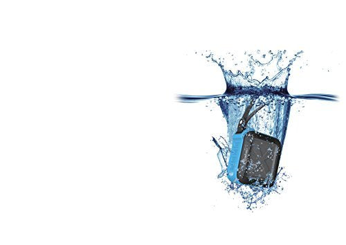 Bluetooth Shower Speaker by , Best Shockproof Waterproof Speakers with 10 Hour Rechargeable Battery Life, Portable Outdoor Speaker for Beach Travel Home Party Bike Pool (Blue)