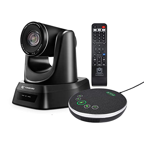 Conference Room Camera System with Microphone, 3X USB PTZ Video Camera Kit for Meeting Education Church Works with Microsoft Teams, Zoom, OBS, PC(Cam+ Mic),Easy to Use