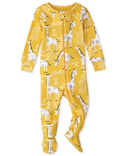 Uni  Baby And Toddler Snug Fit Cotton Zip-Front One Piece Footed Pajama