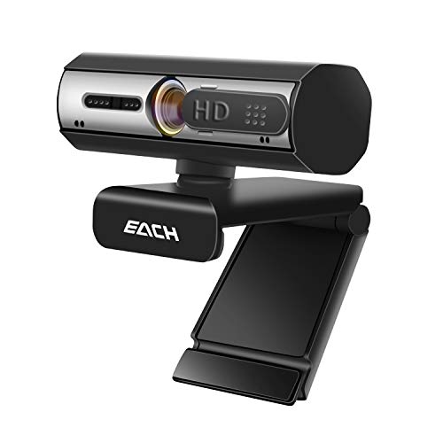 AutoFocus Full HD Webcam 1080P with Privacy Shutter - Pro Web Camera with Dual Digital Microphone - USB Computer Camera for PC Laptop Desktop Mac Video Calling, Conferencing Skype YouTube