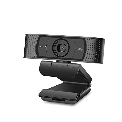 Webcam with Microphone-Computer Camera with Privacy Shutter for PC/Mac/Laptop/MacBook,USB 1080P Webcam Plug and Play,Low-Light Correction and Autofocus