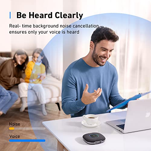 PowerConf S3 Bluetooth Speakerphone with 6 Mics, Enhanced Voice Pickup, 24H Call Time, App Control, Bluetooth 5, USB C, Conference Speaker Compatible with Leading Platforms, Home Office