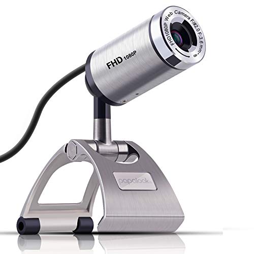 Full HD 1080P Webcam, PA150S Durable Metal Web Camera with Built-in Mic, Plug and Play for Teams Zoom Meeting Video Conference Streaming, Compatible with PC/Desktop/Laptop/Mac