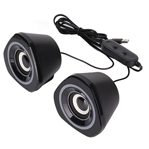 Desktop Mini LED Speaker, Easy to Operate Laptop Speakers for Laptop for Computer for PalyStation4(#1)