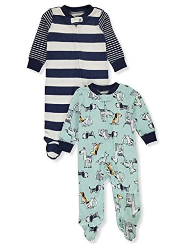 Carter s 2-Pack Zip-Up Cotton Sleep   Plays    Blue