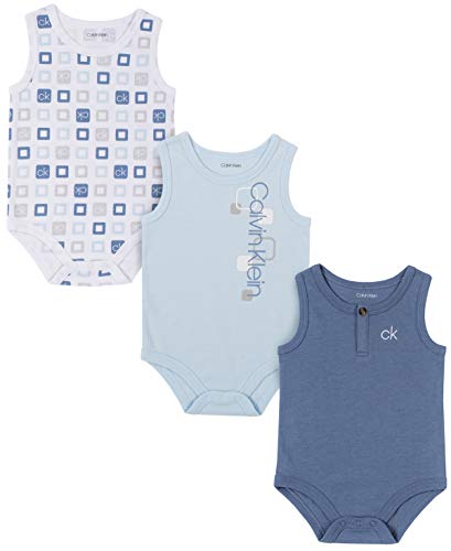 Boys  3 Pieces Pack Bodysuit, Ventana Blue Silver Sand, 0-3 Months