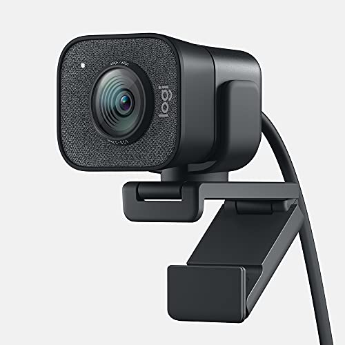 StreamCam Premium Webcam for Streaming and Content Creation, Full HD 1080p 60 fps, Premium Glass Lens, Smart Auto-Focus, for PC/Mac - Graphite