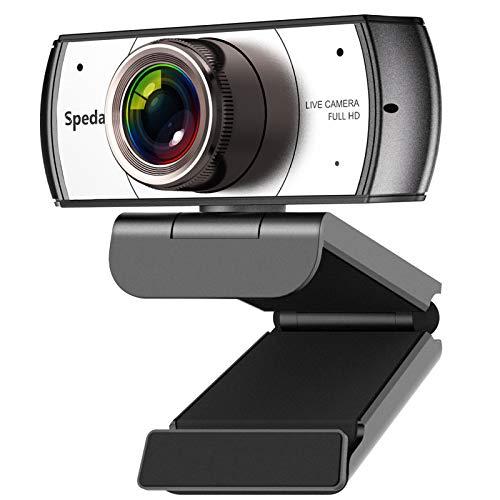 Wide Angle Webcam, 120 Degree View Video Conference Distance Learning Remote Teaching Camera, Full HD 1080P Live Streaming Webcam with Microphone for Mac, PC, Laptop, Desktop