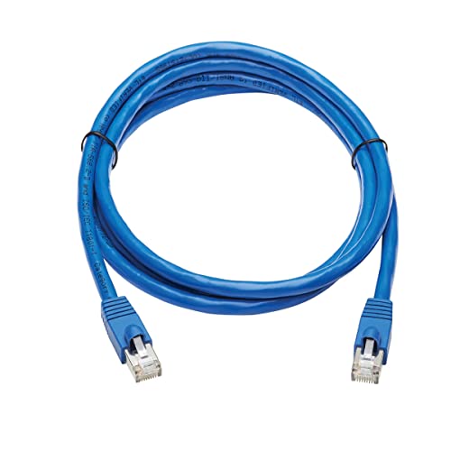 Cat6a 10G Ethernet Cable, PoE, CMR-LP, Snagless F/UTP Network Patch Cable (RJ45 M/M), Blue, 6 ft. (N261P-006-BL)