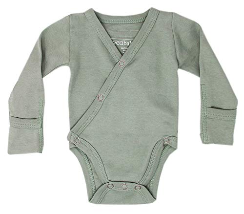 Uni  Baby 100%  Kimono Bodysuit (Seafoam, 0-3m)