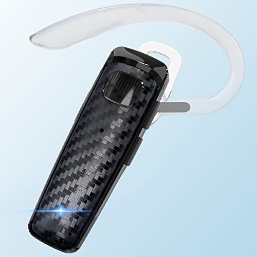 Bluetooth Headset,CVC8.0 Bluetooth Earpiece,16Hrs Talk Time Wireless Handsfree Headset Noise Cancelling Single Ear Bluetooth Headsets for Office/Workout/Driving,Compatible with iPhone Android-bk