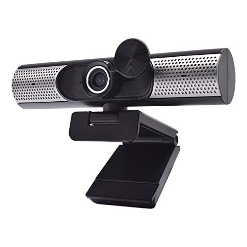 1080P HD Webcam with Microphone Privacy Coverand Tripod,Web cam with Speaker Camera for Conferences, USB Camera Plug and Play Compatible with Zoom/Skype/Facetime/Teams, PC Mac Laptop Desktop