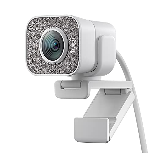 StreamCam, Live Streaming Webcam, Full 1080p HD 60fps Vertical Video, Smart auto Focus and Exposure, Dual Camera-Mount Versatility, with USB-C, for YouTube, Gaming Twitch, PC/Mac - White