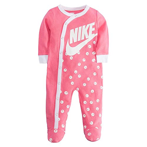 Infant/Toddler Printed Footed Coverall (Pink(56D679-A5K)/White, 3 Months)