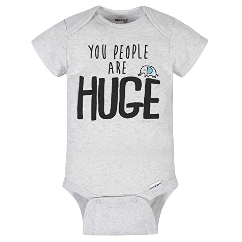 uni  baby 8-pack Bodysuits Shirt, White Elephant, 3-6 Months US