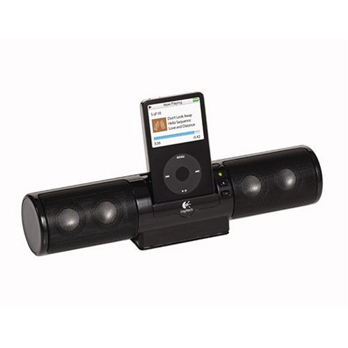 mm32 Portable Speaker System for Pod and other MP3 Players(Black)