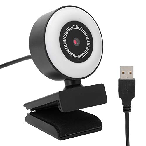 0 Webcam Portable Webcam Built in Microphone Webcam with Light Built in Microphone for Live Streaming Video Computer Supplies 1080P HD Webcam Computer Supplies