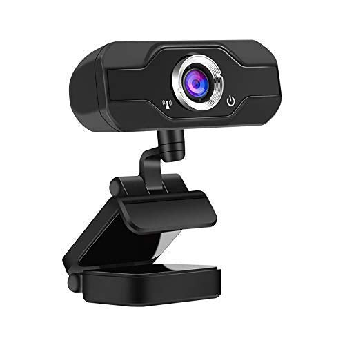 Webcam, Full HD 1080P Web Camera with Plug & Play USB, Microphone, 360 Adjustable, Facial-Enhancement Technology, Multi-Compatible