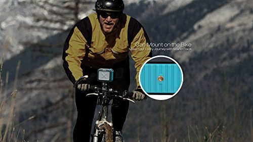 Bluetooth Shower Speaker by , Best Shockproof Waterproof Speakers with 10 Hour Rechargeable Battery Life, Portable Outdoor Speaker for Beach Travel Home Party Bike Pool (Blue)